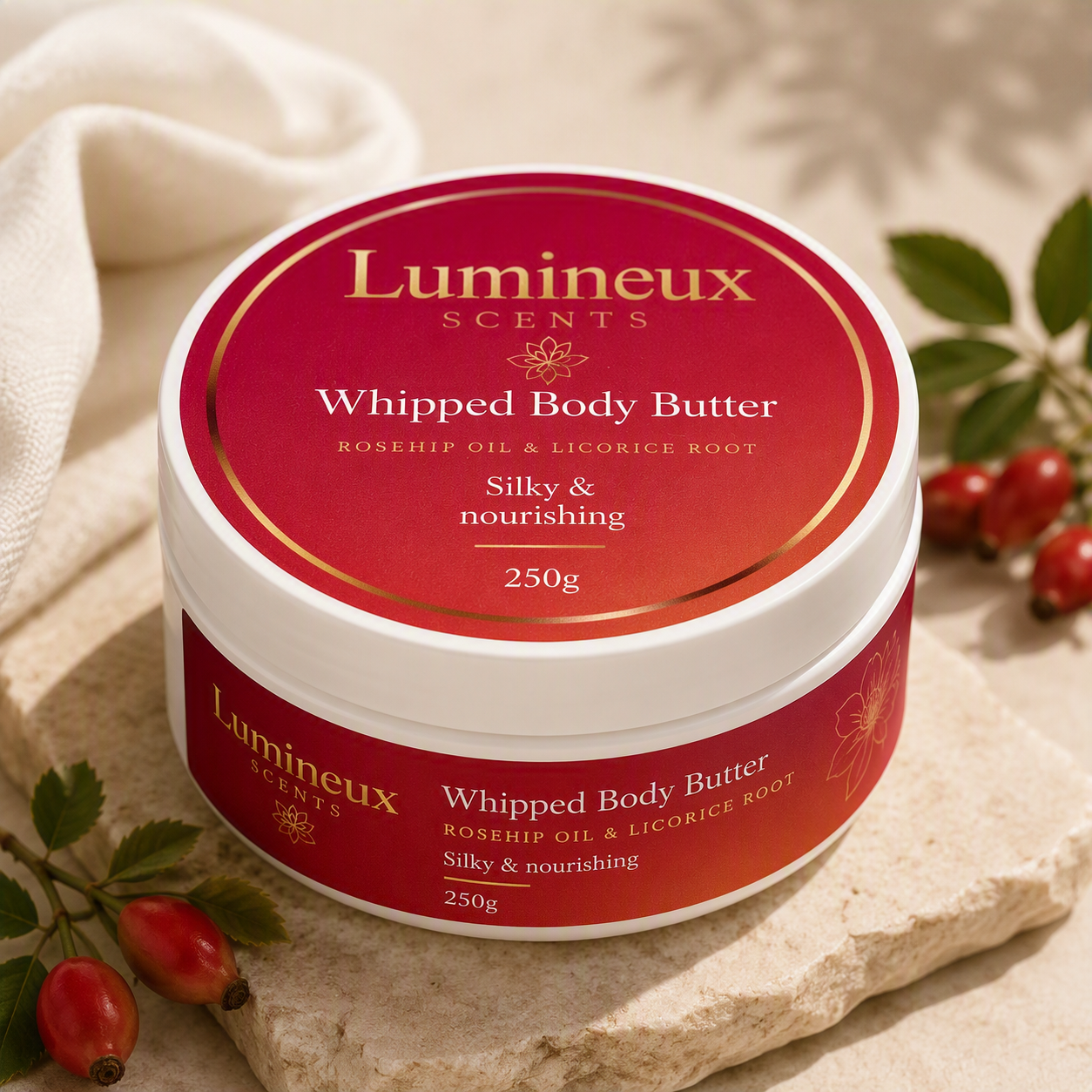 Shea Body Butter with Vitamin C & Niacinamide | Winter Dry Skin | Lumineux Scents - Image 3