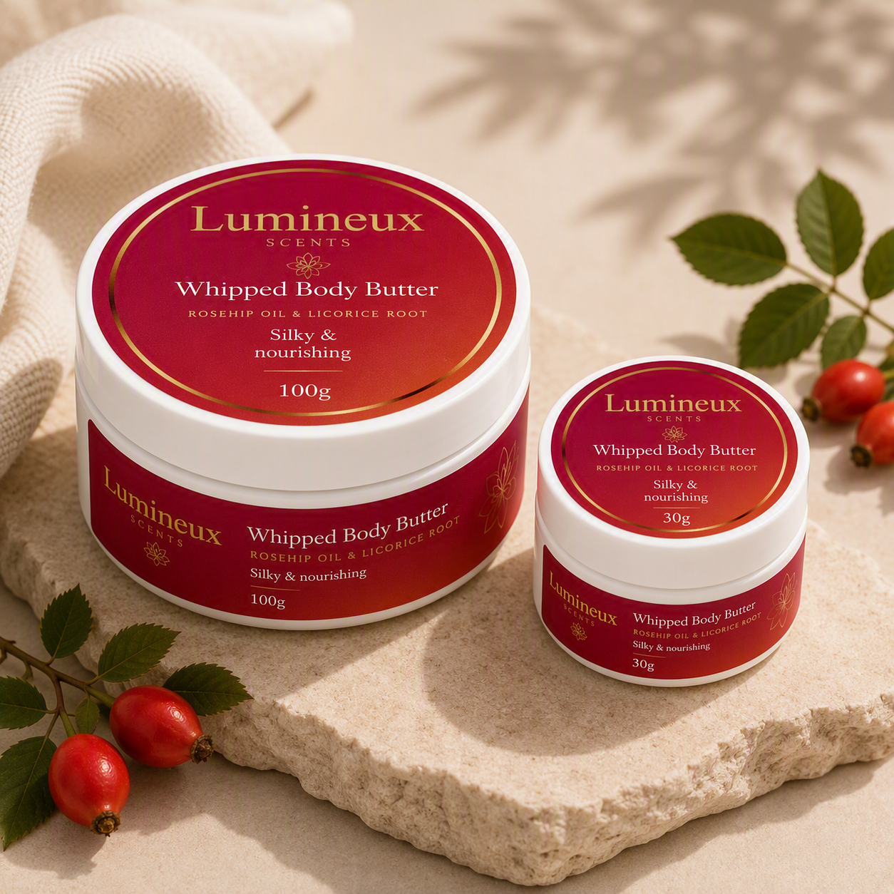 Shea Body Butter with Vitamin C & Niacinamide | Winter Dry Skin | Lumineux Scents - Image 4