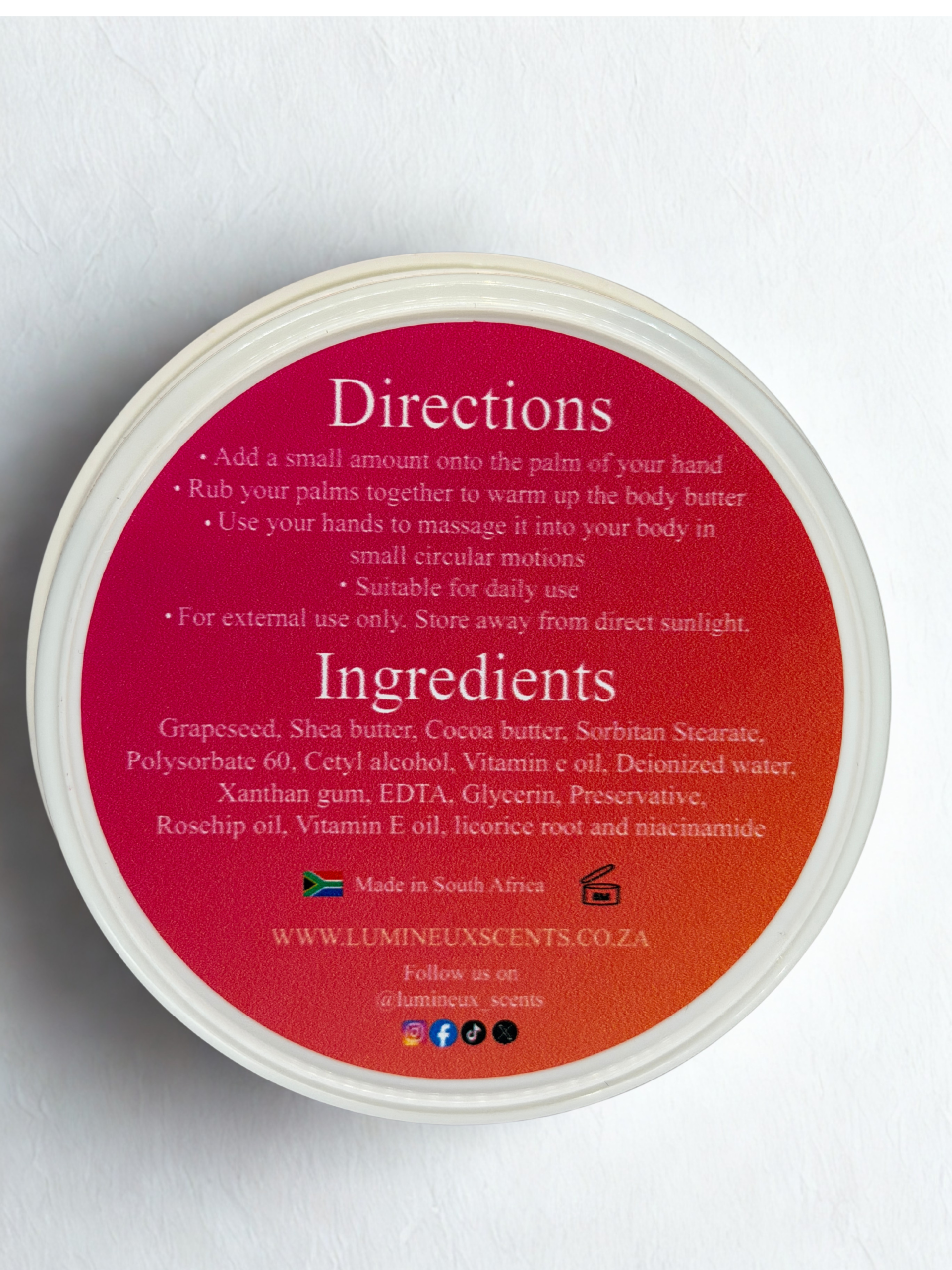 Shea Body Butter with Vitamin C & Niacinamide | Winter Dry Skin | Lumineux Scents - Image 5